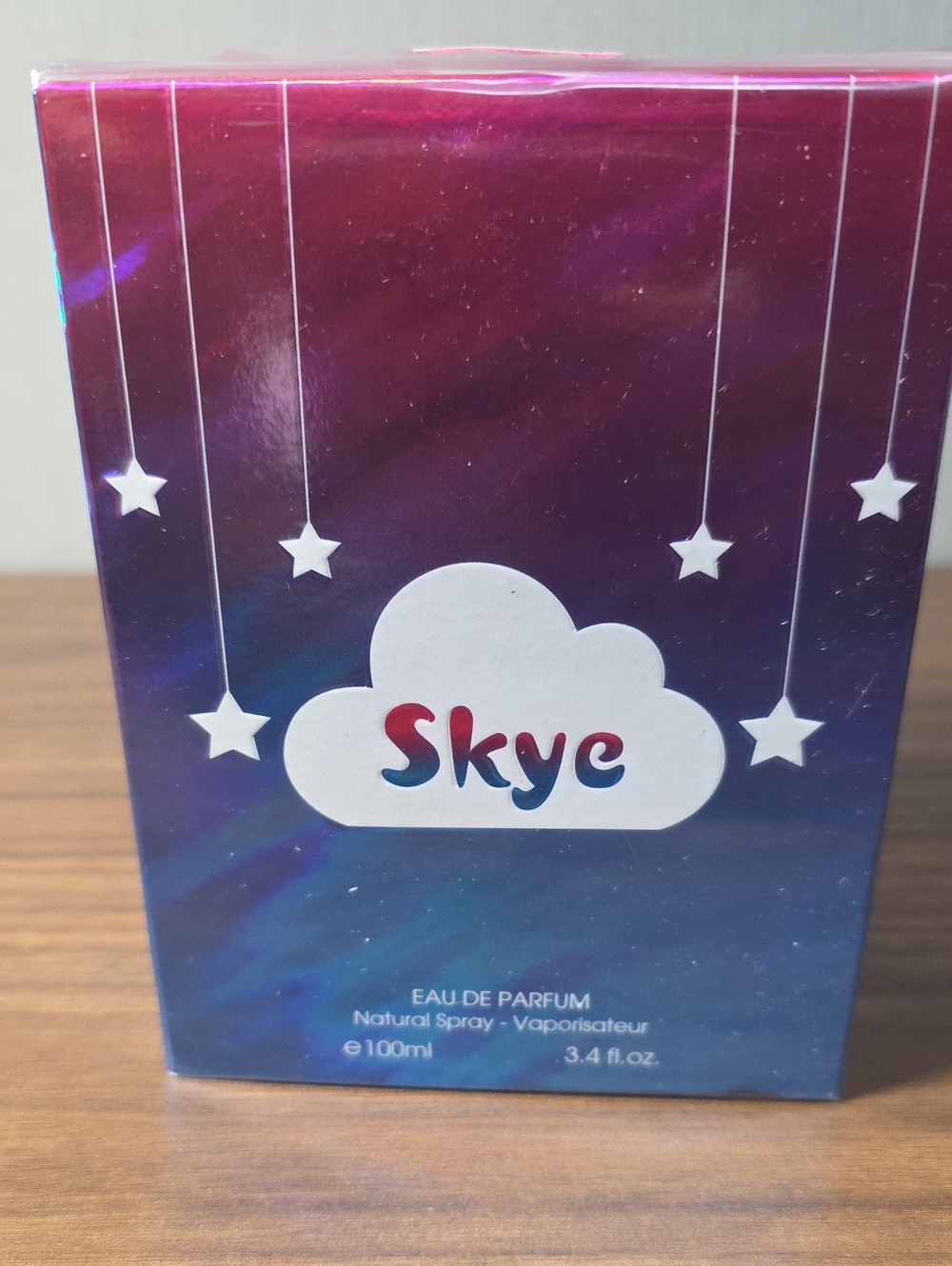 Sky Women’s Eau de Parfum — Purple and Blue Gradient Packaging